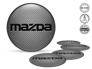 Mazda Gewölbte Emblem Version Felgensticker für Autos